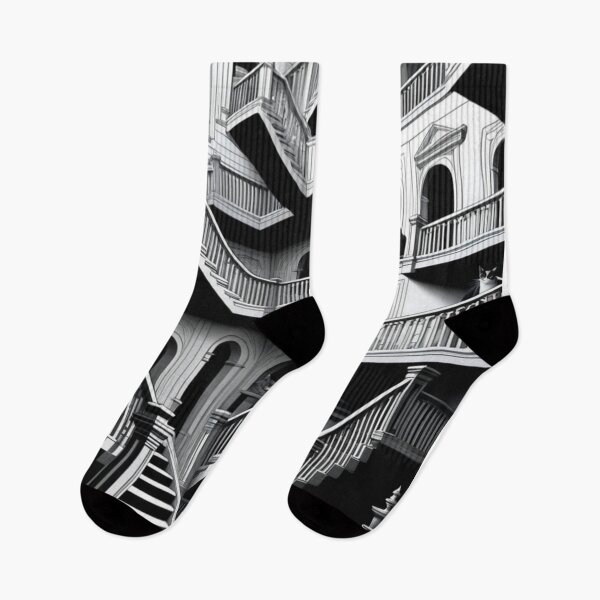 Item preview, Escher's Optical Illusion and Endless Walls and Stairs with Cats Impossible Construction designed and sold by Butler in the Home.