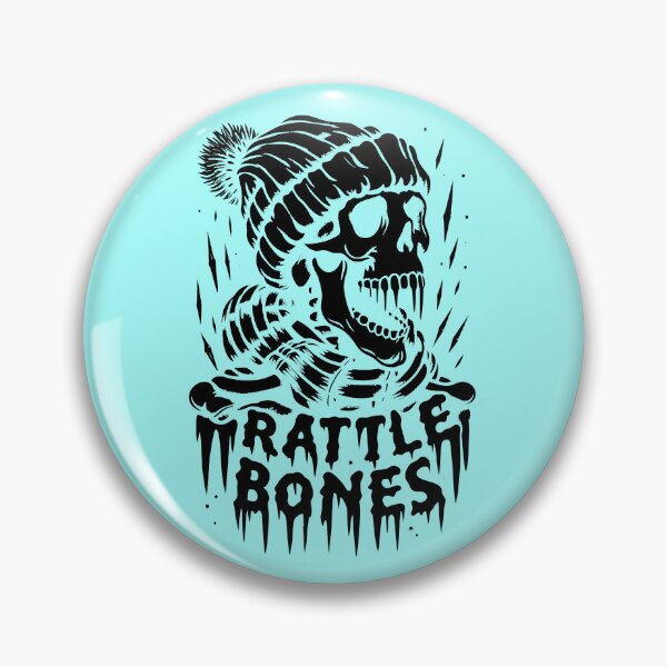 Item preview, Rattle Bones Christmas Skeleton Festive Black design designed and sold by SideKickCreates.