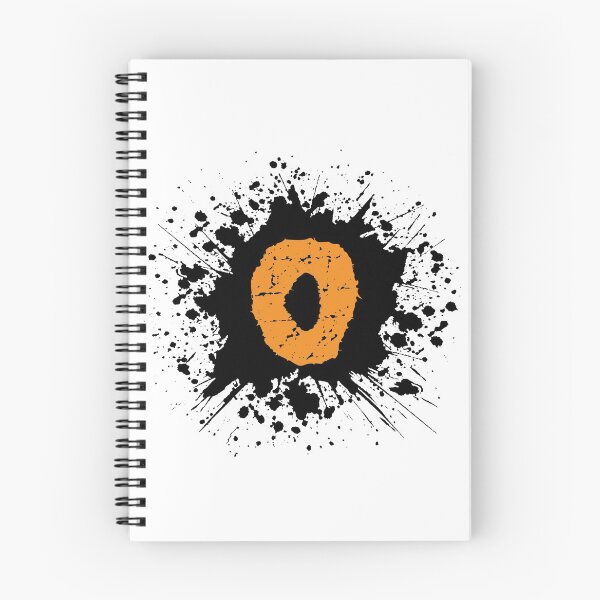 Item preview, Monogram O Grunge Black Grunge Splatter designed and sold by simplymonogram.