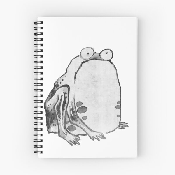 Item preview, Silent Haiku: Ito Jakuchus Frog Cutout in Black and White designed and sold by EmeraldeaArt.