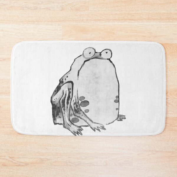 Item preview, Silent Haiku: Ito Jakuchus Frog Cutout in Black and White designed and sold by EmeraldeaArt.