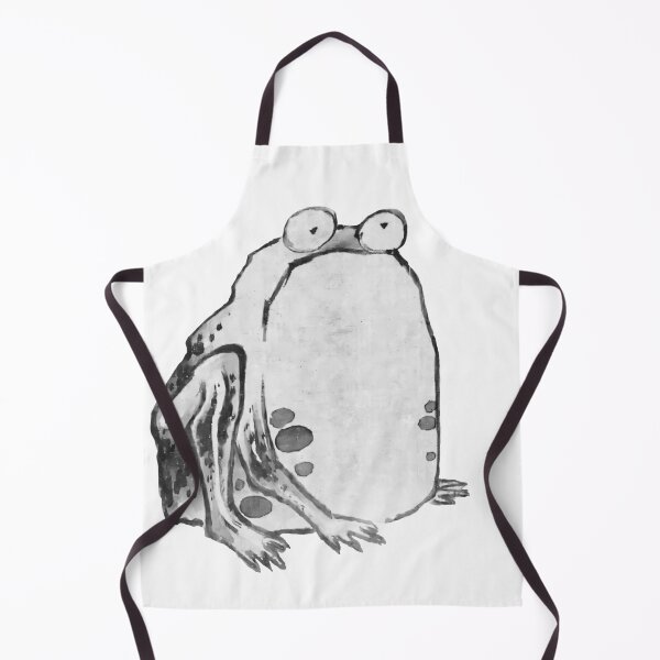 Item preview, Silent Haiku: Ito Jakuchus Frog Cutout in Black and White designed and sold by EmeraldeaArt.