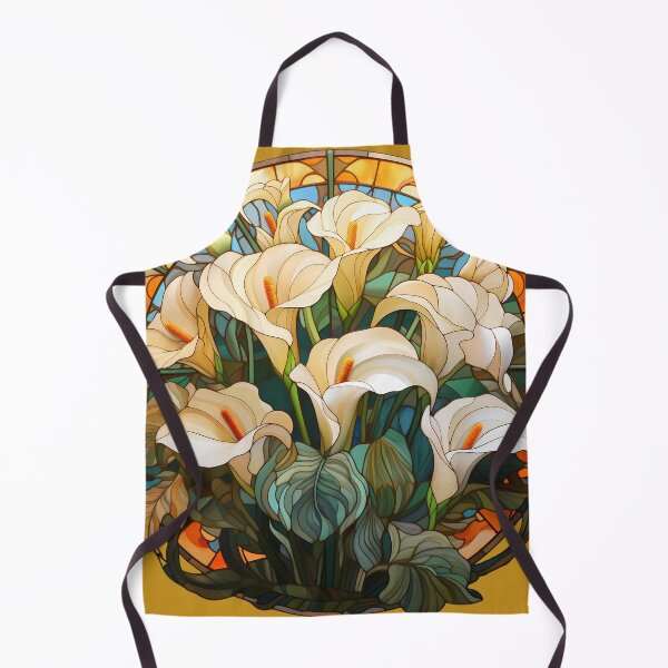 Item preview, Stained Glass Sunset Calla Lilies designed and sold by Matt's Artificial Nature.