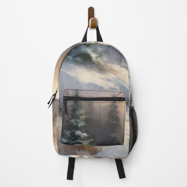 Item preview, Painting winter landscape in the forest designed and sold by Didier Junk.