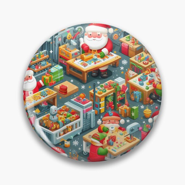 Item preview, Father Christmas and the toy factory 3 designed and sold by fatbanana.