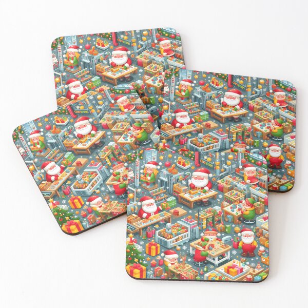 Item preview, Father Christmas and the toy factory 3 designed and sold by fatbanana.