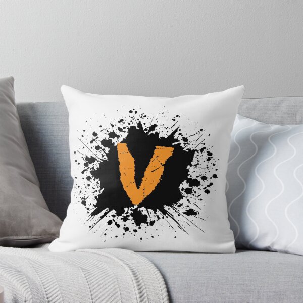 Item preview, Monogram V Grunge Black Grunge Splatter designed and sold by simplymonogram.