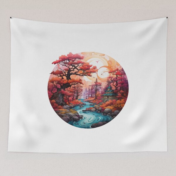 Item preview,  Diseño de fantasía oriental otoñal designed and sold by EcoCamper.