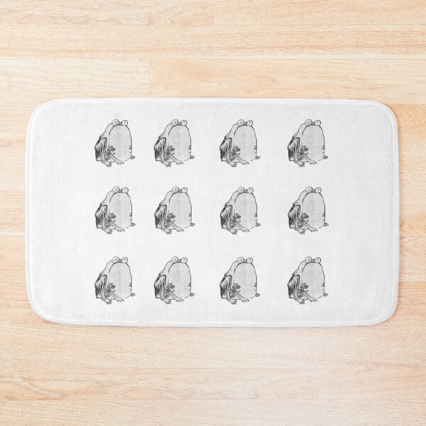 Item preview, Ito Jakuchus Dozen Haiku black and white sad frog Cutouts designed and sold by EmeraldeaArt.