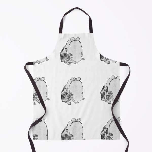 Item preview, Ito Jakuchus Dozen Haiku black and white sad frog Cutouts designed and sold by EmeraldeaArt.