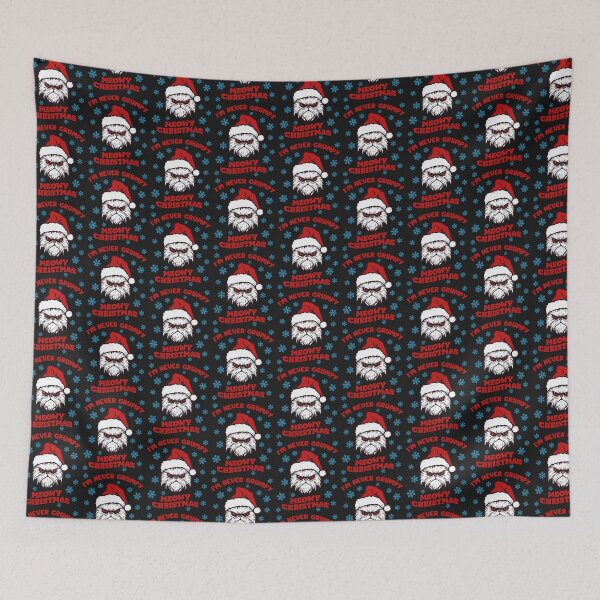 Item preview, Meowy Christmas I'M Never Grumpy Funny Kitty Santa Hat Xmas designed and sold by TeeGrafi.