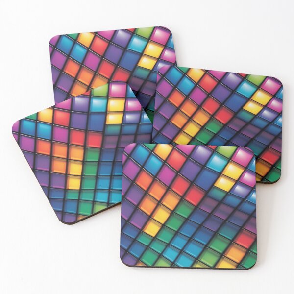 Item preview, A Beautiful Rainbow Checkered Checkerboard Pattern designed and sold by Butler in the Home.