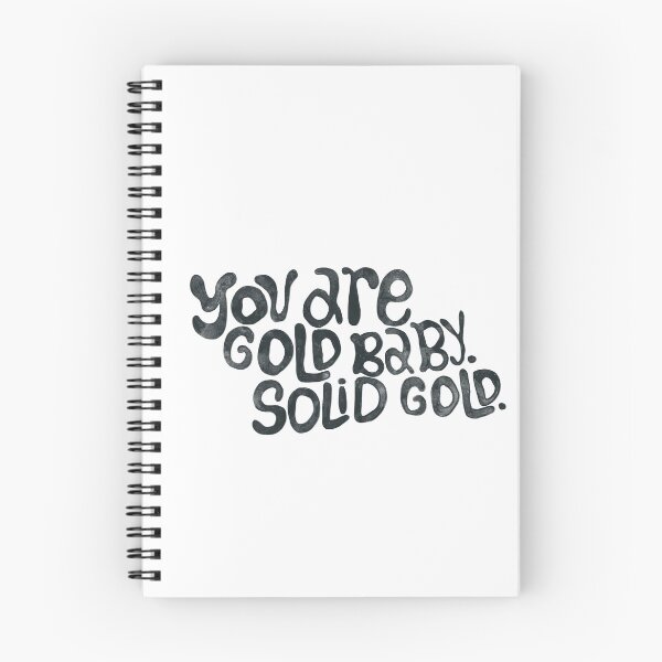Item preview, Solid Gold | lettering black type designed and sold by isamii.
