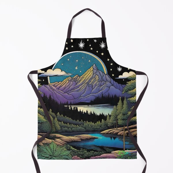 Item preview, Hippie Mountain Landscapes - Moonlit Night Magic 3 designed and sold by Benito Del Ray.