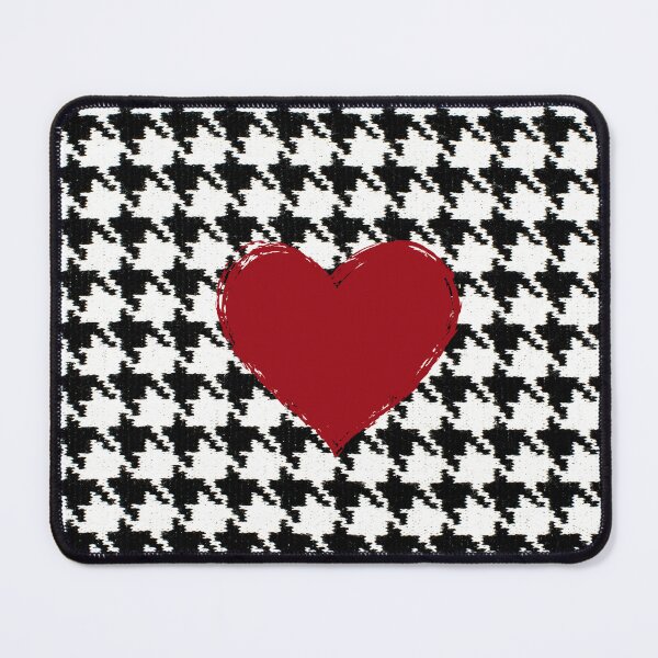 Item preview, Houndstooth and Crimson Heart designed and sold by stargazerhill.