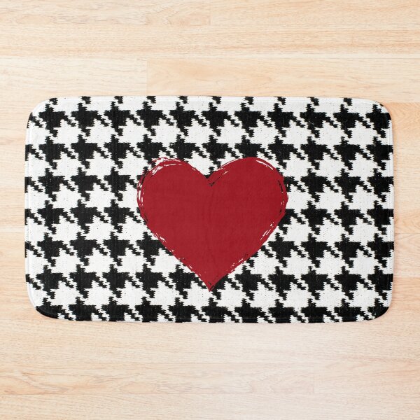 Item preview, Houndstooth and Crimson Heart designed and sold by stargazerhill.