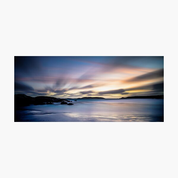 Twilight Beach Sunset Photographic Print
