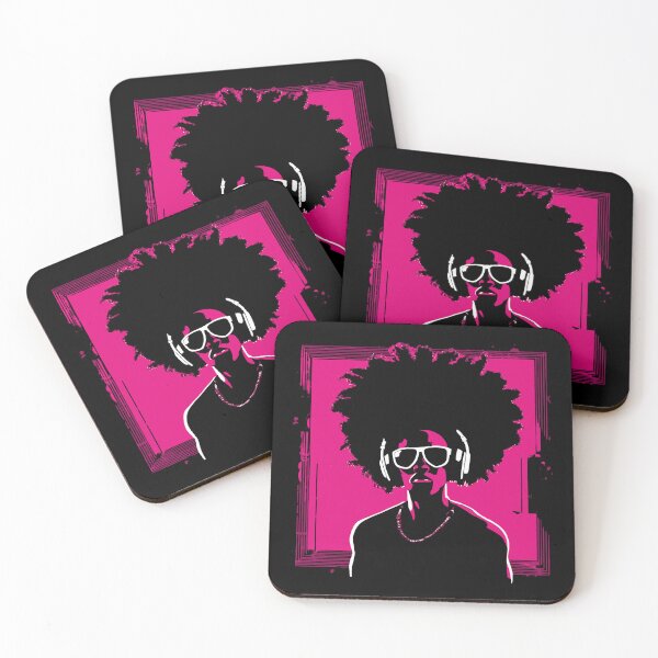 Item preview, Retro Analog Music Lover - Neon Pink Punk Afro designed and sold by Urban-Alien.