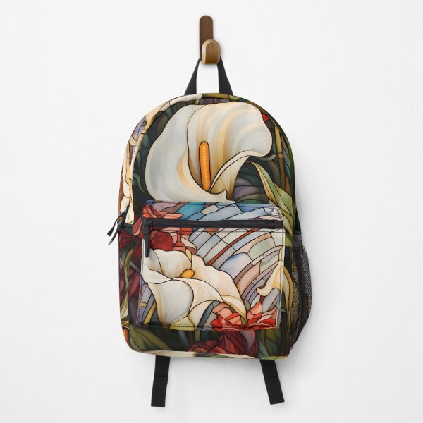 Item preview, Stained Glass Art Nouveau Calla Lily Garden designed and sold by Matt's Artificial Nature.