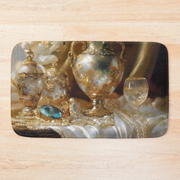 Item preview, Painting: Valuable decoration made of gold, silver and platinum with pearls designed and sold by Didier Junk.
