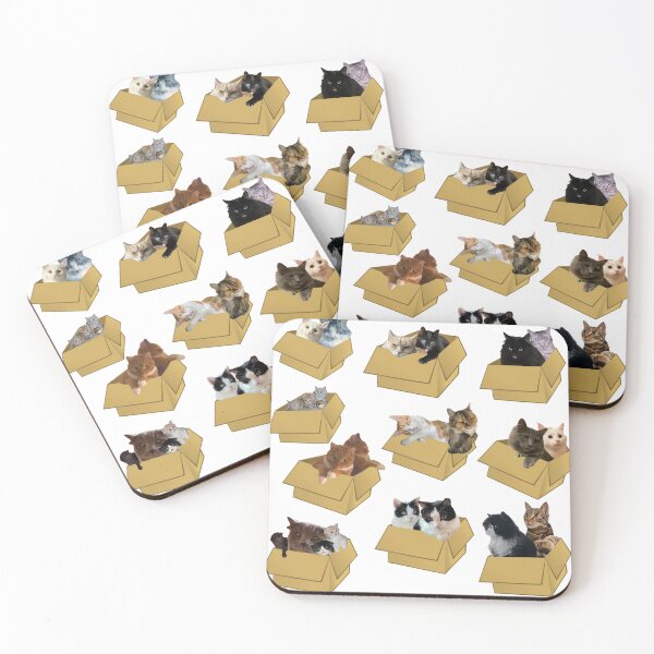 Item preview, Cats in boxes designed and sold by TicaCreations.