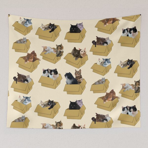 Item preview, Cats in boxes designed and sold by TicaCreations.