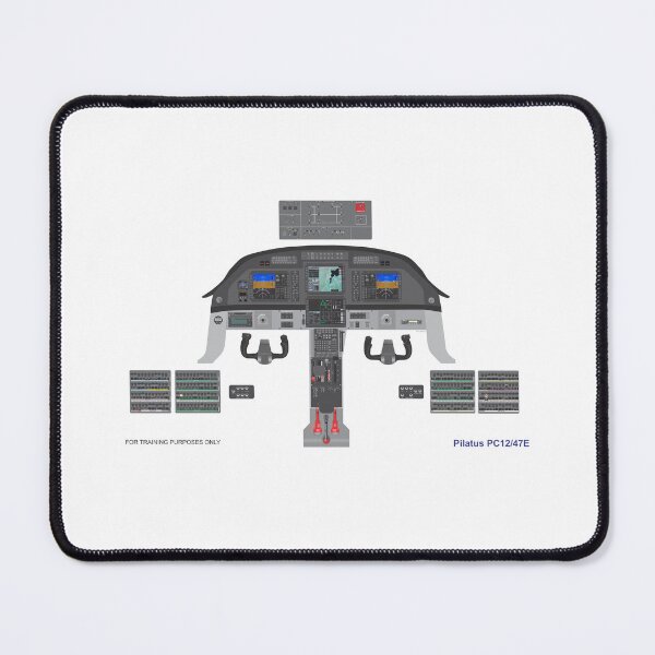 Item preview, Pilatus PC12-47E NG Instrument Panel Training Poster designed and sold by GregThompson.