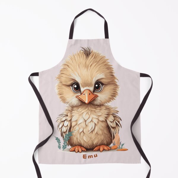 Item preview, Kawaii Emu Chick - Fluffy Feathers and Endearing Eyes designed and sold by MvuuStudio.