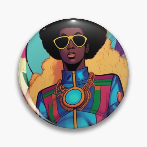 Item preview, Afro-futuristic fashion print  designed and sold by Roxburylane.