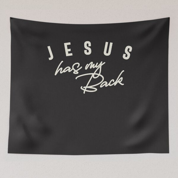Item preview, Jesus Has My Back Inspirational Christian Quote designed and sold by cidolopez.