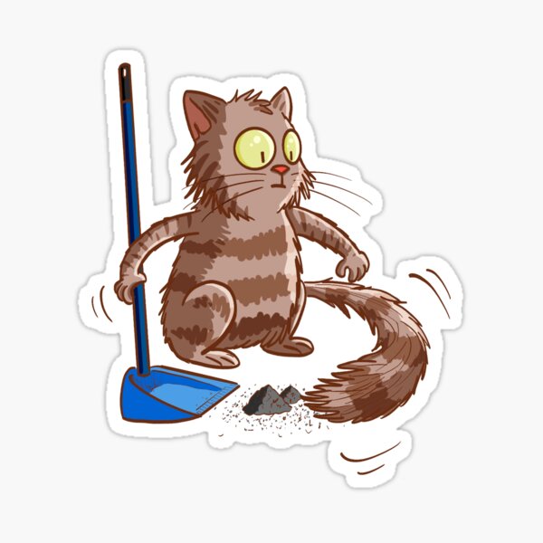 Item preview, Broom Cat designed and sold by Sebastián Ponce.