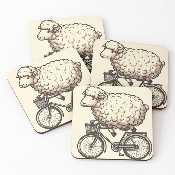 Item preview, Sheep on a Bike designed and sold by Kenneth Labuskes.