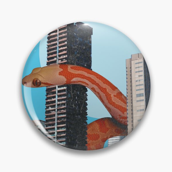 Item preview, GIANT SNAKE CRAWLING ON THE APOCALYPSE CITY designed and sold by FLOWYLD.