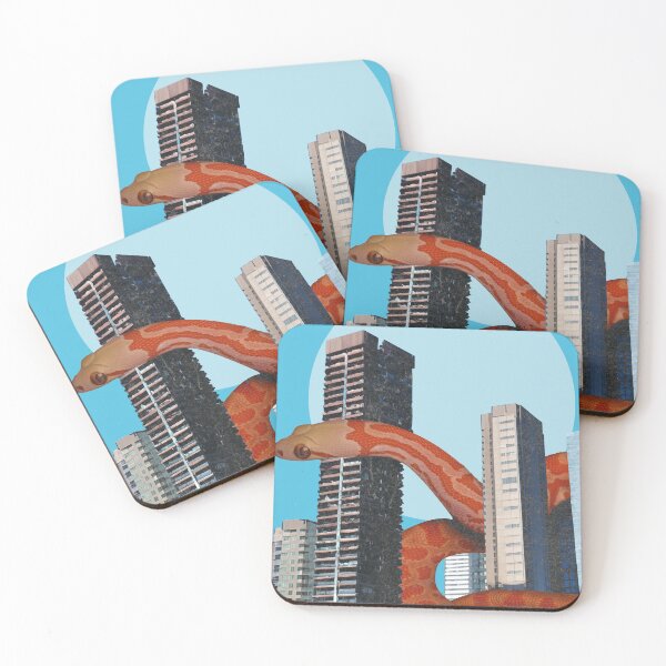 Item preview, GIANT SNAKE CRAWLING ON THE APOCALYPSE CITY designed and sold by FLOWYLD.