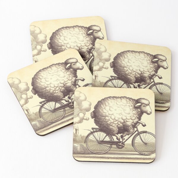 Item preview, Sheep on a Bike designed and sold by Kenneth Labuskes.