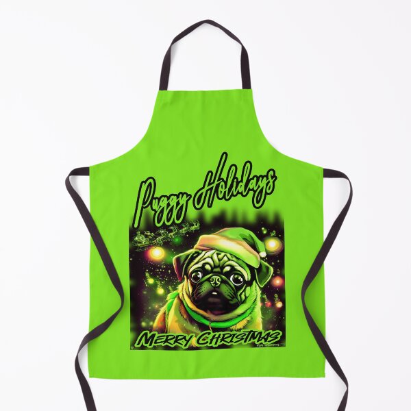 Artikelvorschau, Mops FROHE FEIERTAGE 76 FROHE WEIHNACHTEN PUGGY FEIERTAGE entworfen und verkauft von RedBluffTraders.