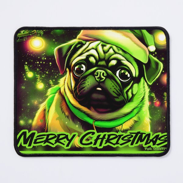 Item preview, Pug HAPPY HOLIDAYS 76 MERRY CHRISTMAS PUGGY HOLIDAYS designed and sold by RedBluffTraders.