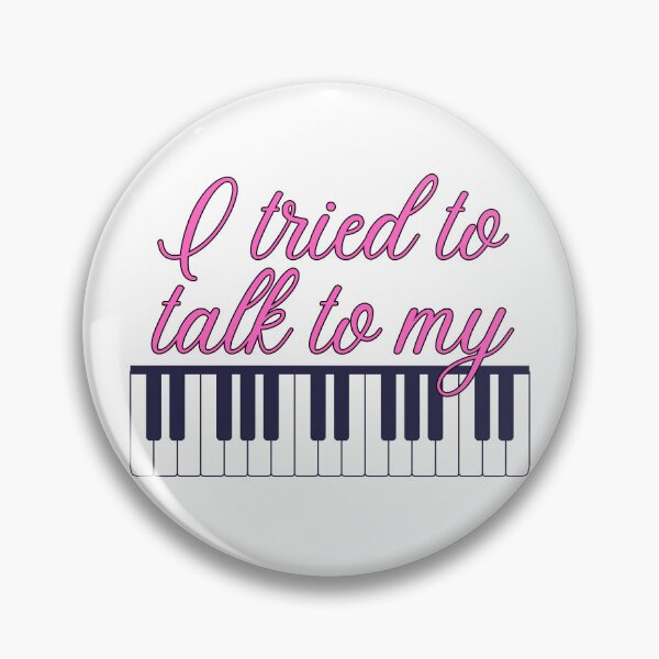 Item preview, I tried to talk to my piano - Demi Lovato Fan Art - Lovatic Fan Art - Dark Pink designed and sold by Lovatic-Designs.