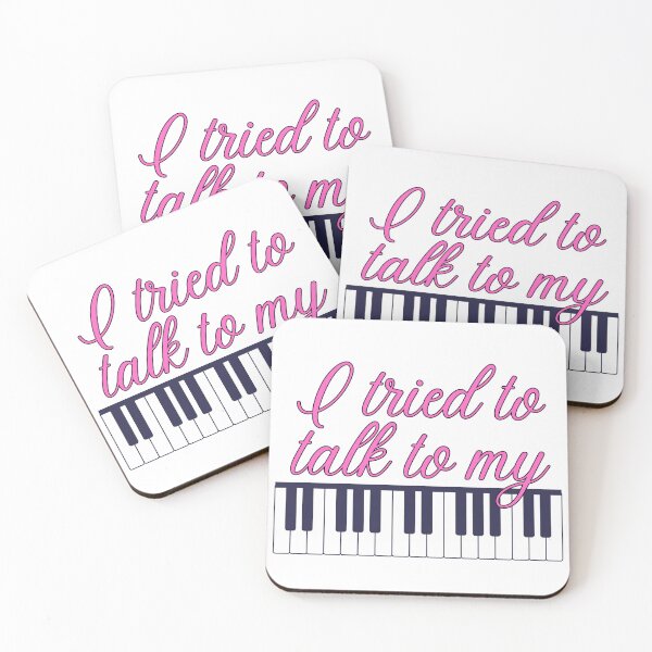 Item preview, I tried to talk to my piano - Demi Lovato Fan Art - Lovatic Fan Art - Dark Pink designed and sold by Lovatic-Designs.