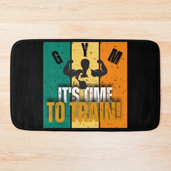 Item preview, GYM – IT’S TIME TO TRAIN designed and sold by BLACK DESIGNER⭐⭐⭐⭐⭐.