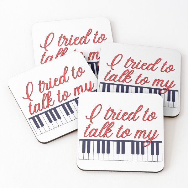 Item preview, I tried to talk to my piano - Demi Lovato Fan Art - Lovatic Fan Art - Orange Red designed and sold by Lovatic-Designs.