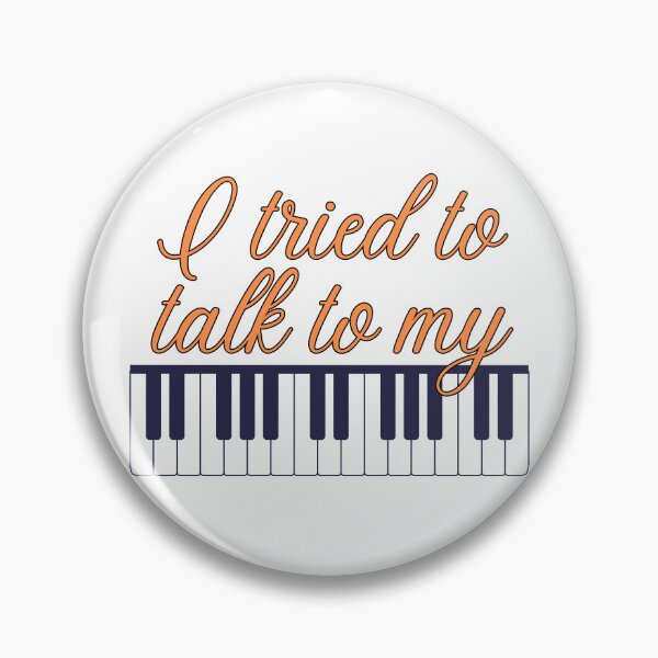 Item preview, I tried to talk to my piano - Demi Lovato Fan Art - Lovatic Fan Art - Orange designed and sold by Lovatic-Designs.