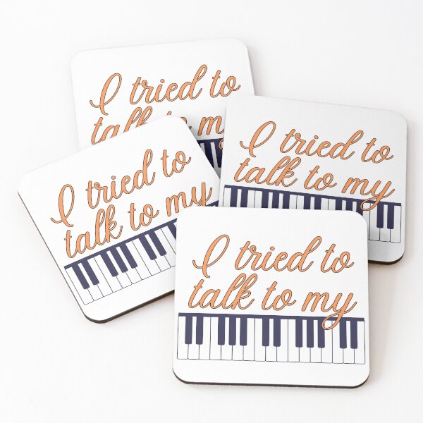 Item preview, I tried to talk to my piano - Demi Lovato Fan Art - Lovatic Fan Art - Orange designed and sold by Lovatic-Designs.