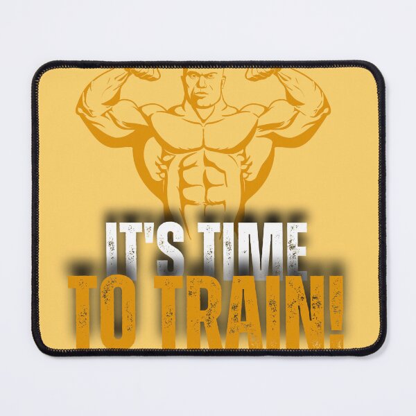 Item preview, GYM – IT’S TIME TO TRAIN designed and sold by BLACK DESIGNER⭐⭐⭐⭐⭐.