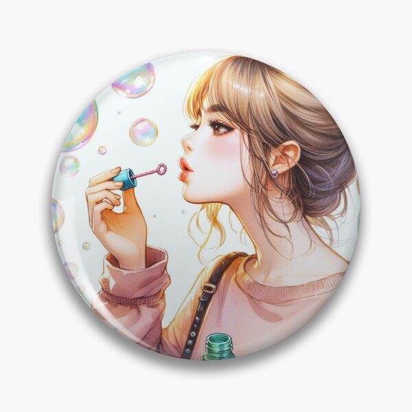 Item preview, Soap bubbles and girl. designed and sold by growing-mom.