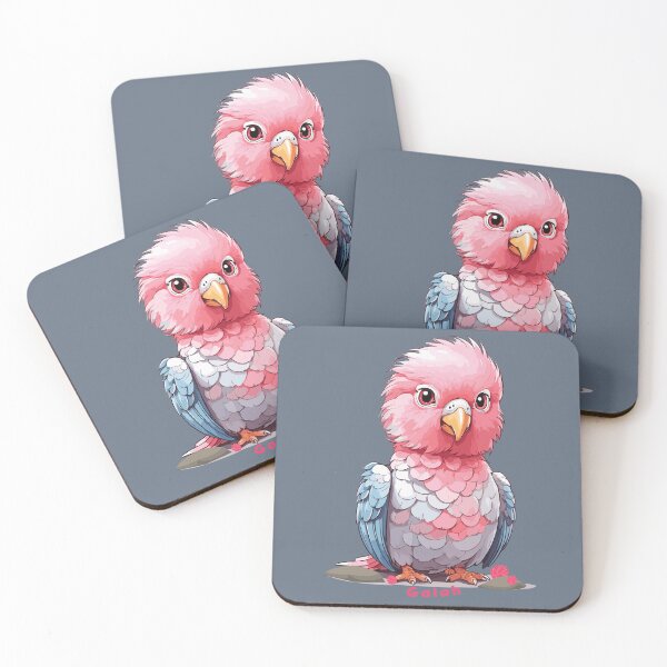 Item preview, Charming Kawaii Pink Galah  designed and sold by MvuuStudio.