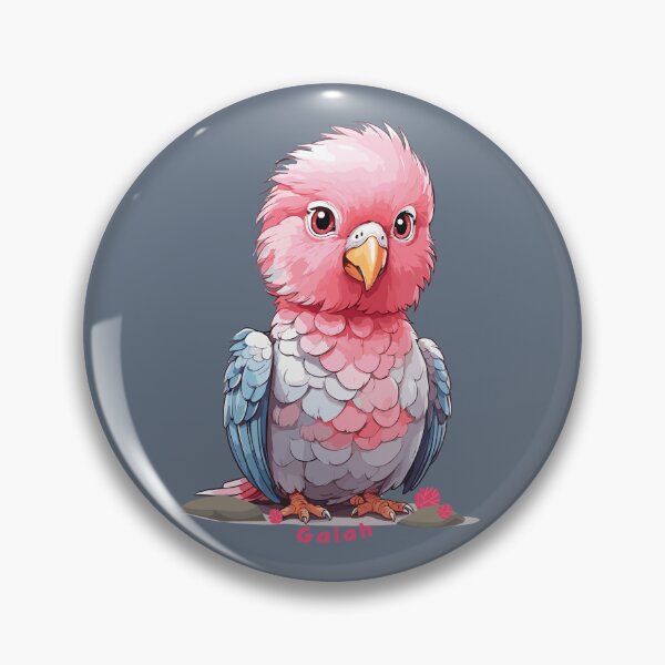 Item preview, Charming Kawaii Pink Galah  designed and sold by MvuuStudio.