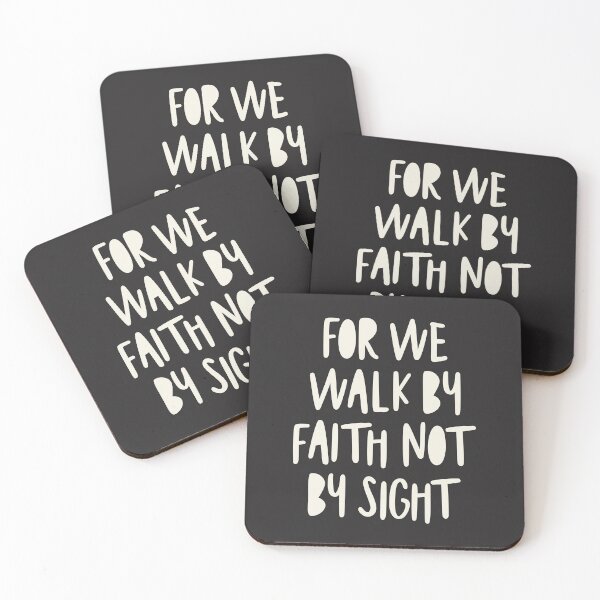 Item preview, Walk by Faith Inspirational Christian Quote designed and sold by cidolopez.
