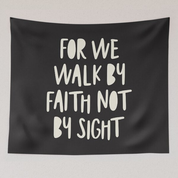 Item preview, Walk by Faith Inspirational Christian Quote designed and sold by cidolopez.