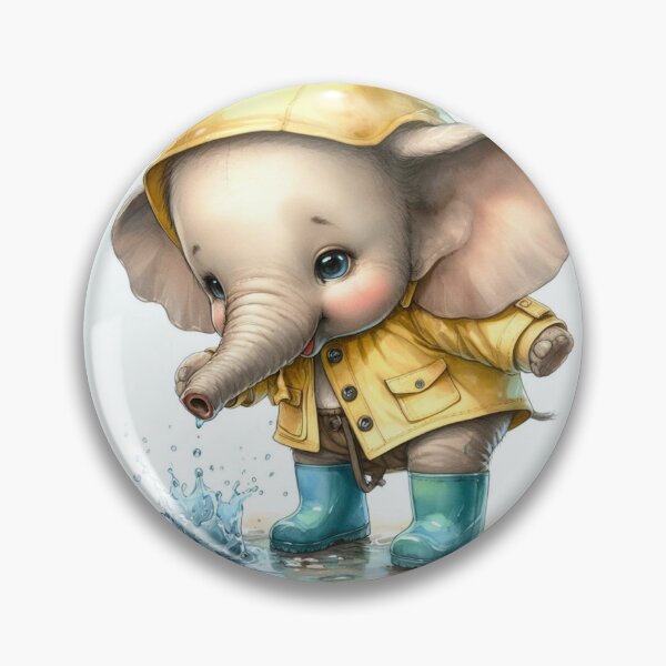 Item preview, Elephants playing in a puddle. designed and sold by growing-mom.